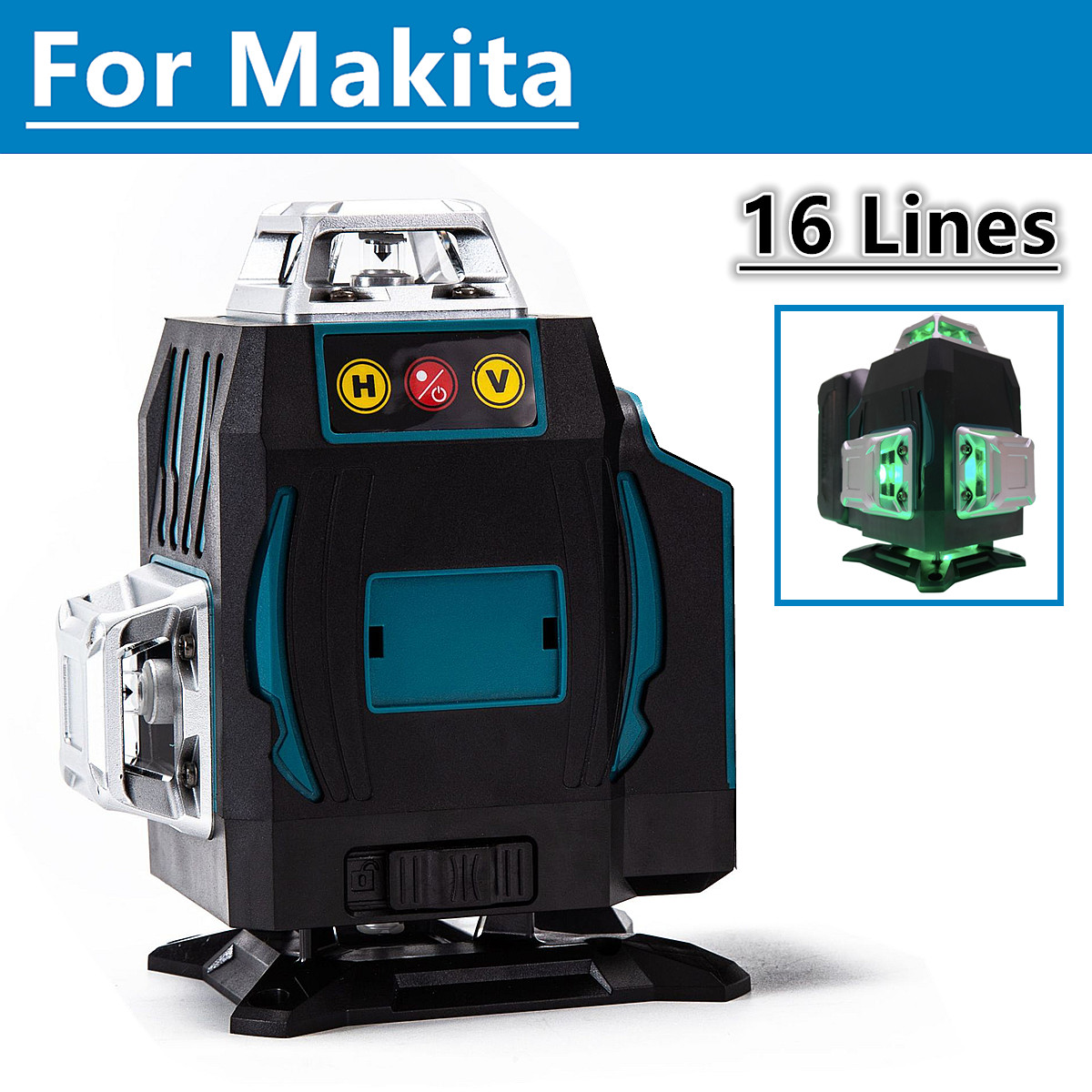 Power Tools Green - For Makita 18V Battery 16 Lines