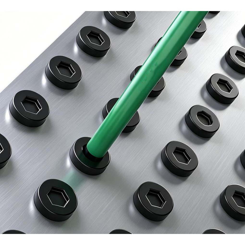 Power Tools Green - Green Magnetic Steel Screwdriver Bit H2-H10