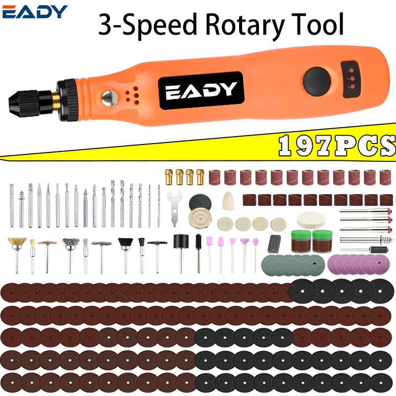 Power Tools Used - USB Cordless Rotary Tool Kit –