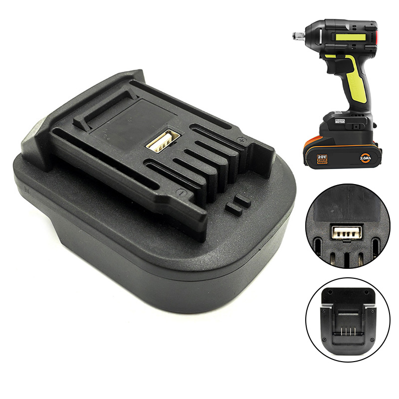 Power Tools Green - Battery Adapter Converter for Worx 4Pin