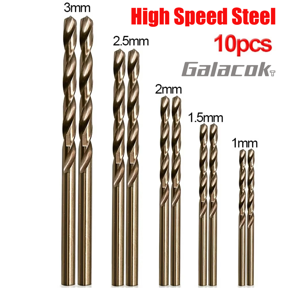 Power Tools Kobalt - 10Pcs High Speed ​​Steel Drill Bit
