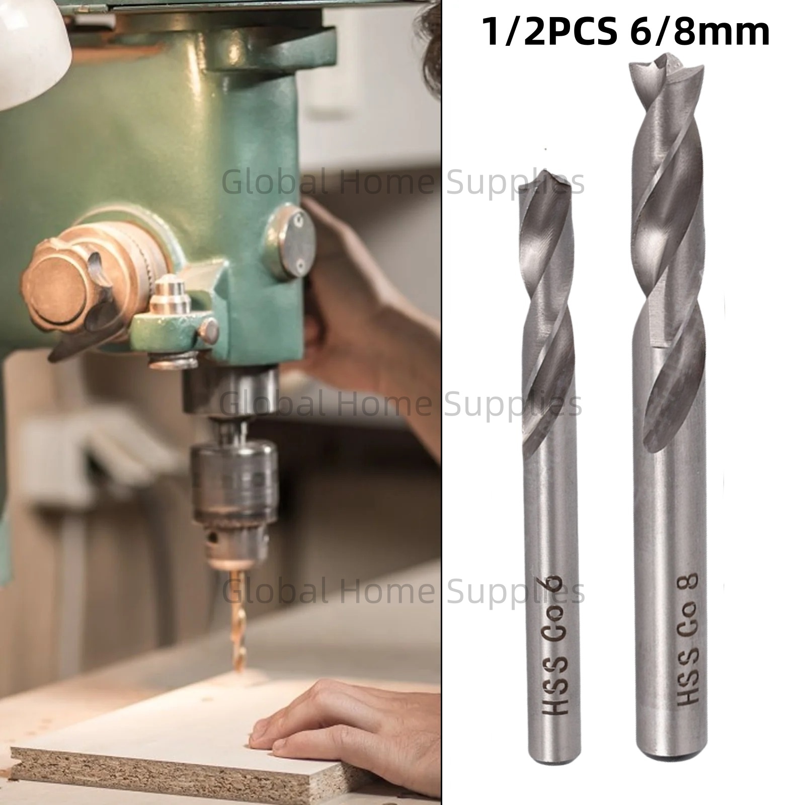 1/2pcs 6/8mm HSS CO Spot Weld  - Power Tools Kobalt 评论和价格