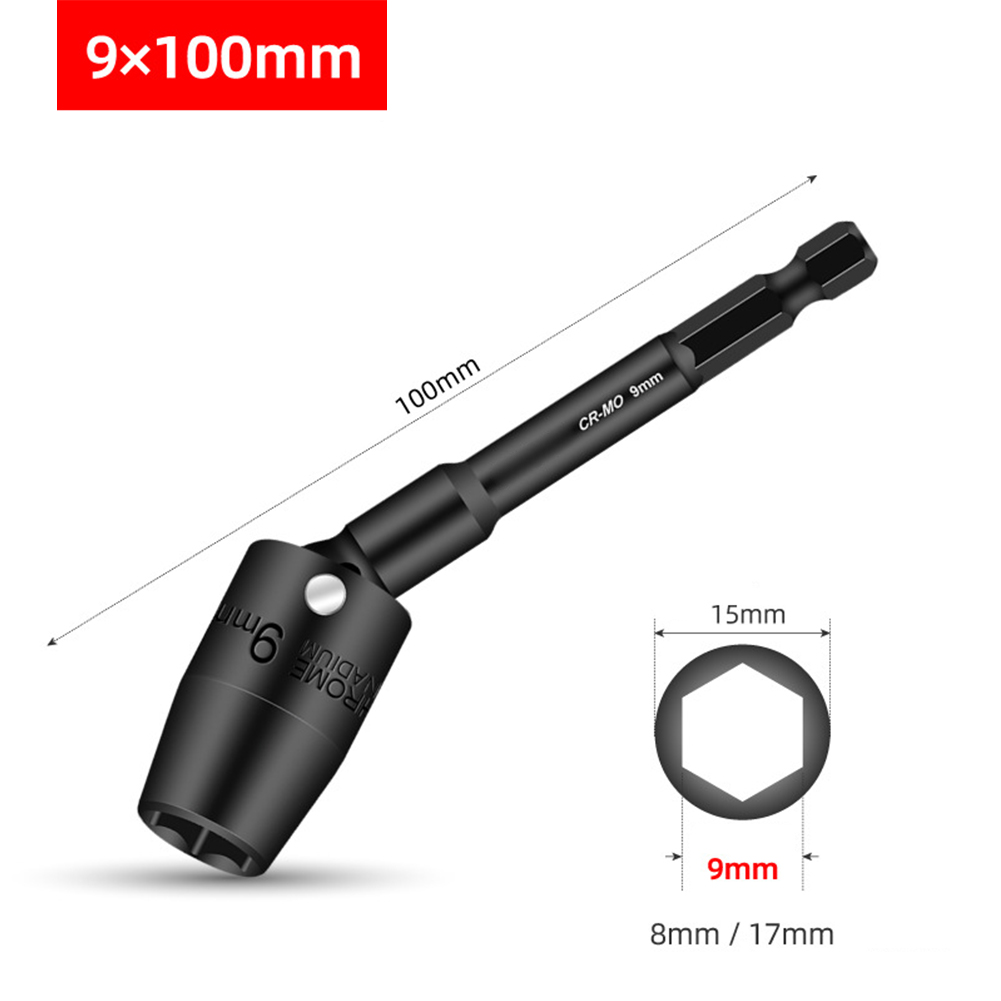 1Pc 100mm Hex Socket H8-H19 36 - Power Tools Underwater 评论和价格