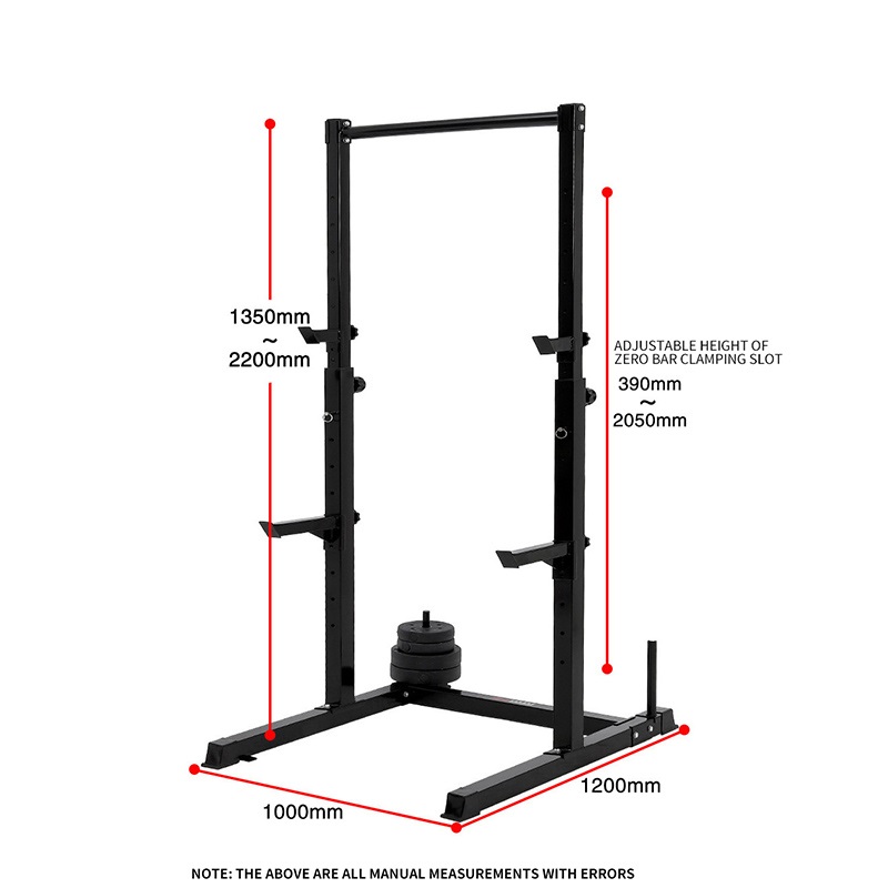 Adjustable Squat Rack Gym Squa - Power Tools Training 评论和价格