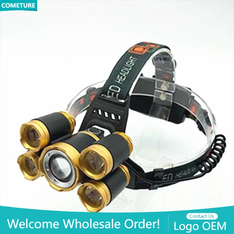 5LED T6 Head Lamp Zoom Flashli - Power Tools Zoom 评论和价格