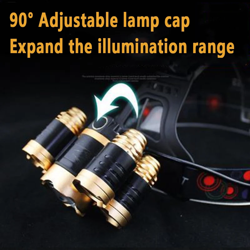 5LED T6 Head Lamp Zoom Flashli - Power Tools Zoom 评论和价格