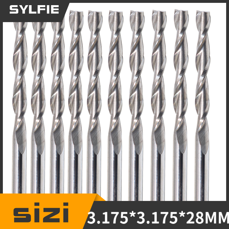 10pcs Double Flute Spiral Cutt - Power Tools Kobalt 评论和价格