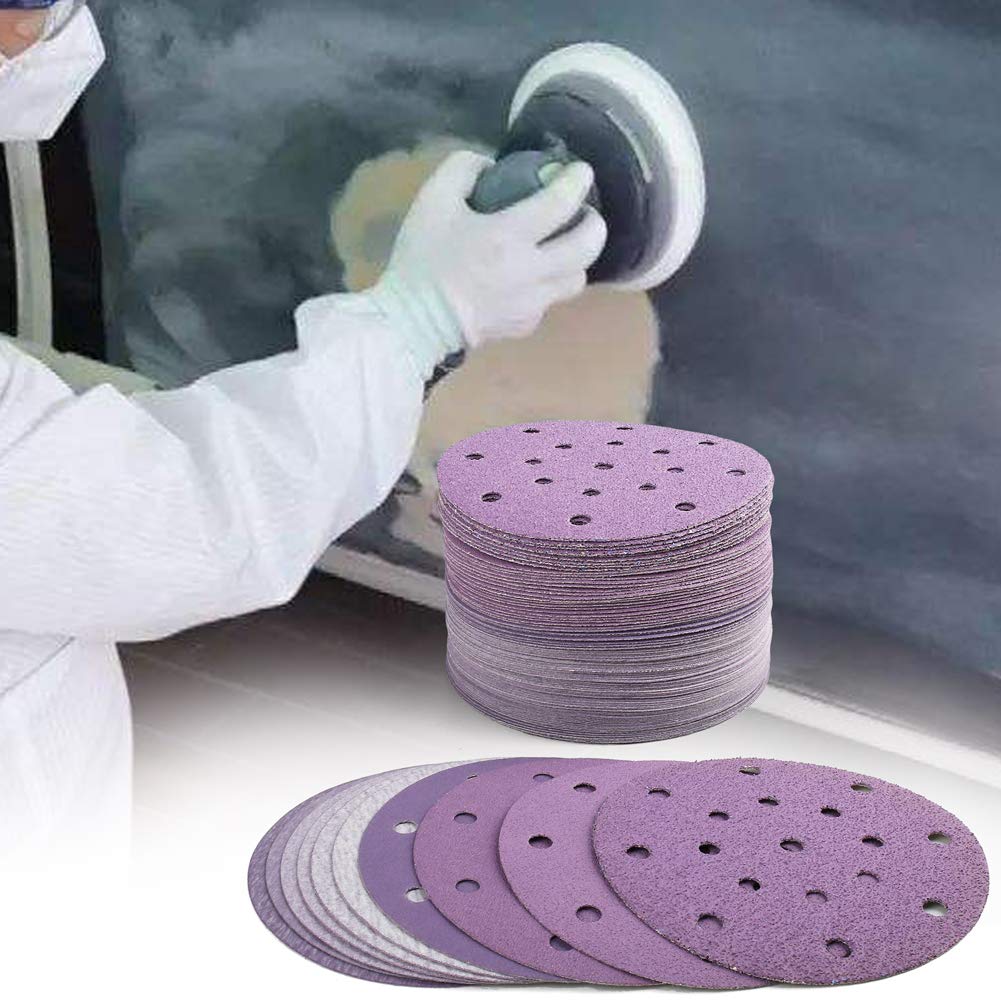 6 Inch 17 Hole Sanding Discs 6 - Random Orbital Sander 评论和价格