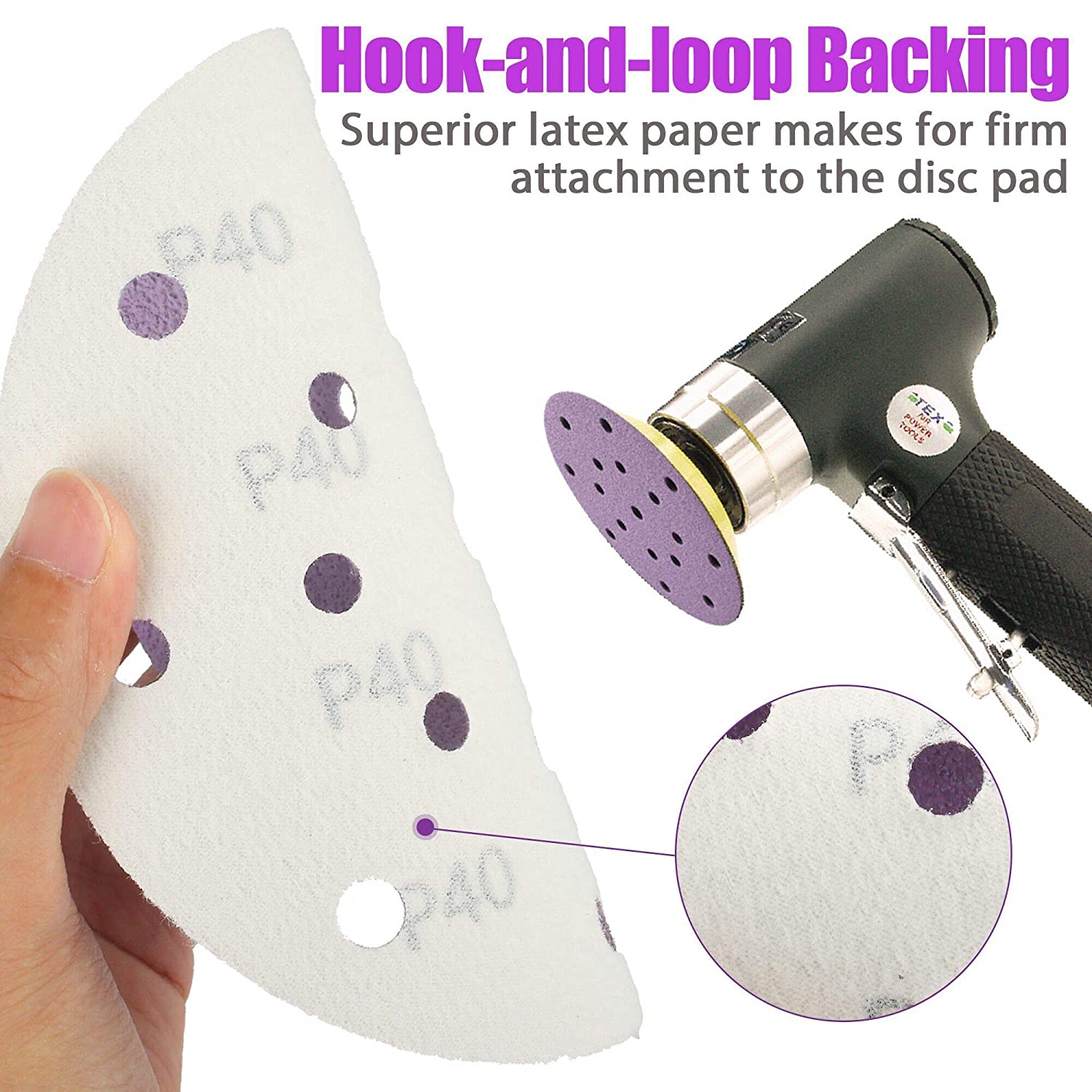 6 Inch 17 Hole Sanding Discs 6 - Random Orbital Sander 评论和价格