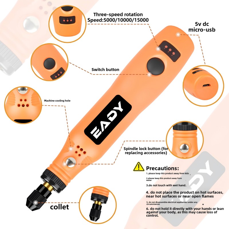 USB Cordless Rotary Tool Kit – - Power Tools Used 评论和价格