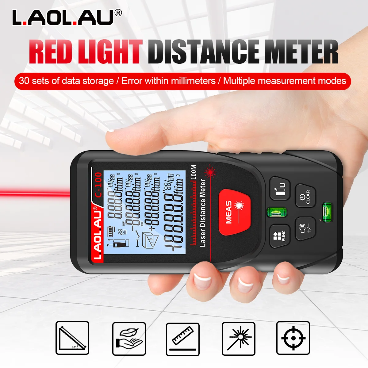 LAOLAU Digital Laser Range Fin - Power Tools Green 评论和价格