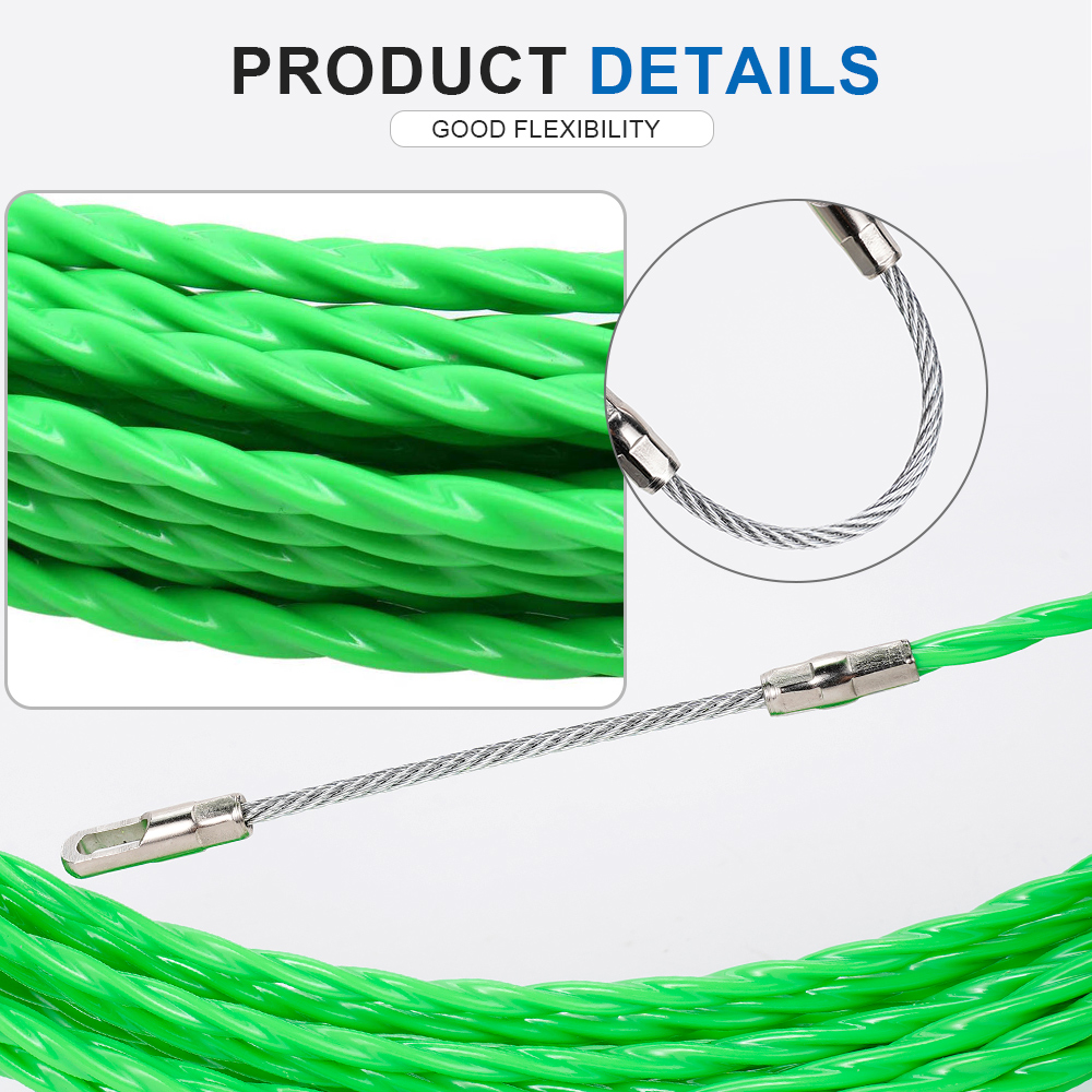 4MM Fiberglass Fish Tape Cable - Power Tools Green 评论和价格