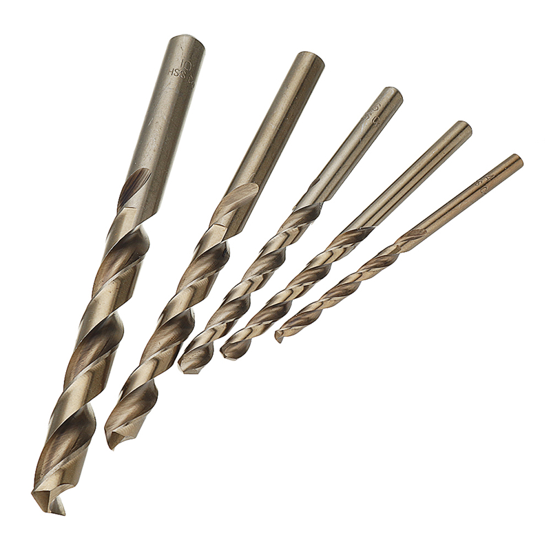 5Pcs 4/5/6/8/10mm M35 HSS-Co C - Power Tools Kobalt 评论和价格