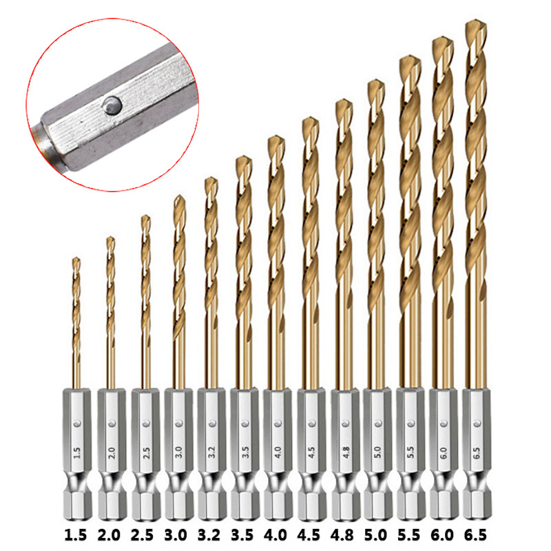 3/7/13PCS 1/4Hex Shank Twist D - Power Tools Kobalt 评论和价格