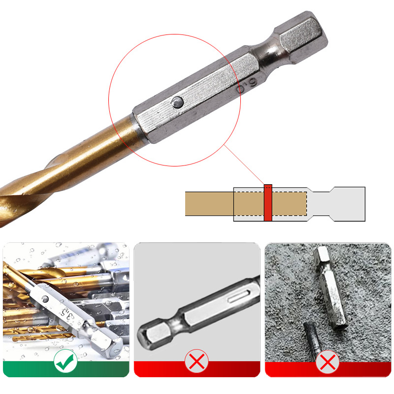 3/7/13PCS 1/4Hex Shank Twist D - Power Tools Kobalt 评论和价格