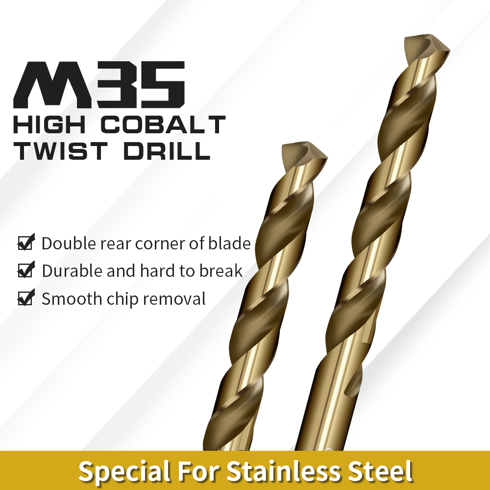 0.5-13mm HSS M35 Twist Drill B - Power Tools Kobalt 评论和价格