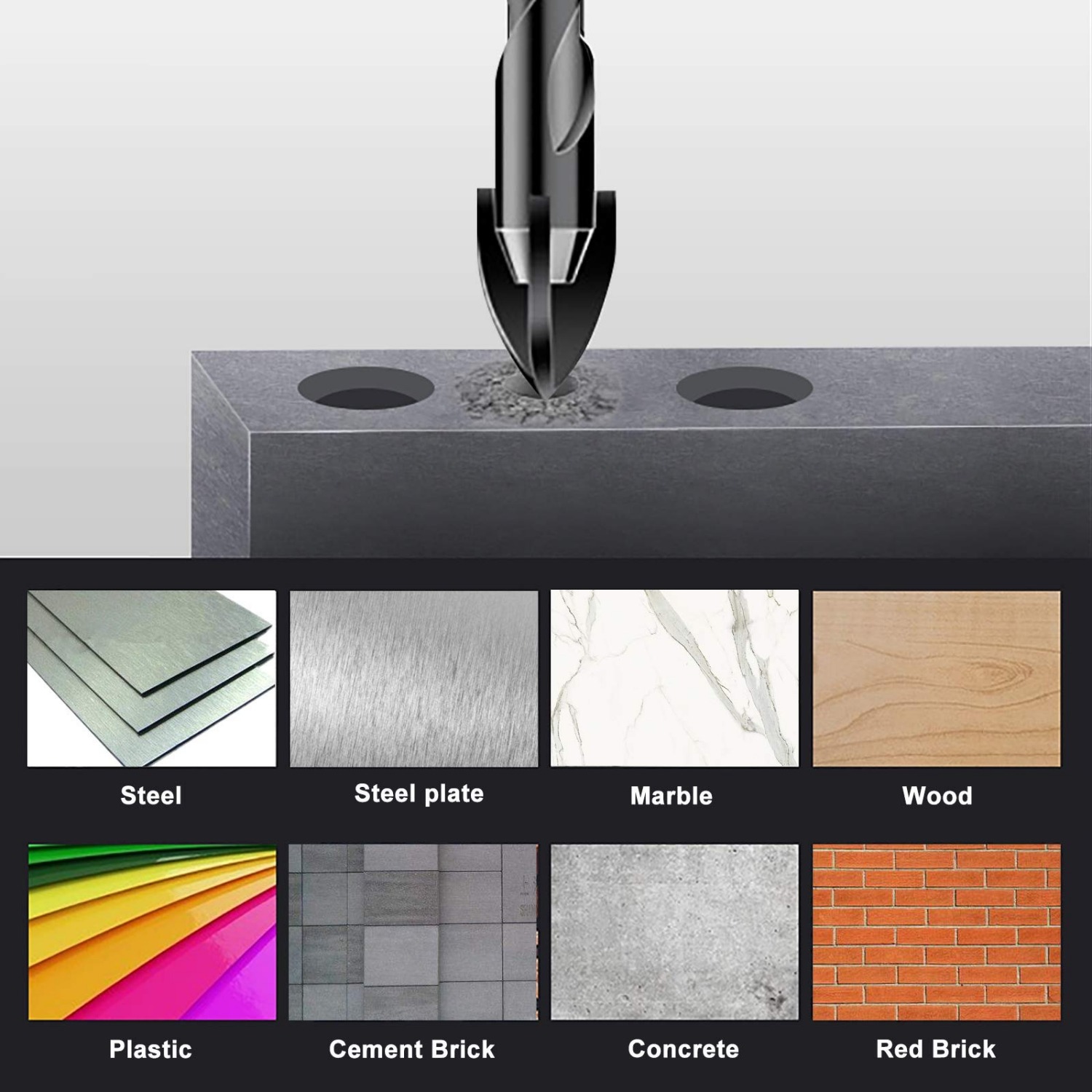 10pcs Cross Hex Drill Bit Set  - Power Tools Kobalt 评论和价格